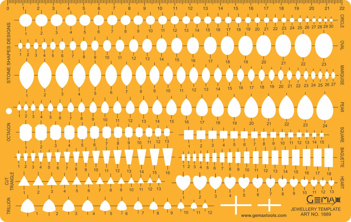 Jewelry Template - Stone Shape Designs - #1889