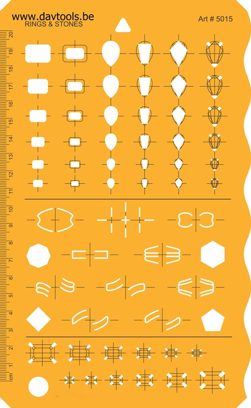Jewelry Template - Ring & Stones - #5015