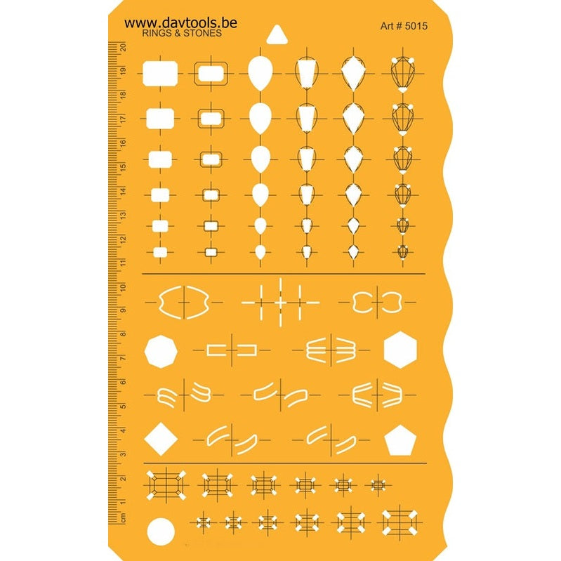Jewelry Template - Ring & Stones - #5015