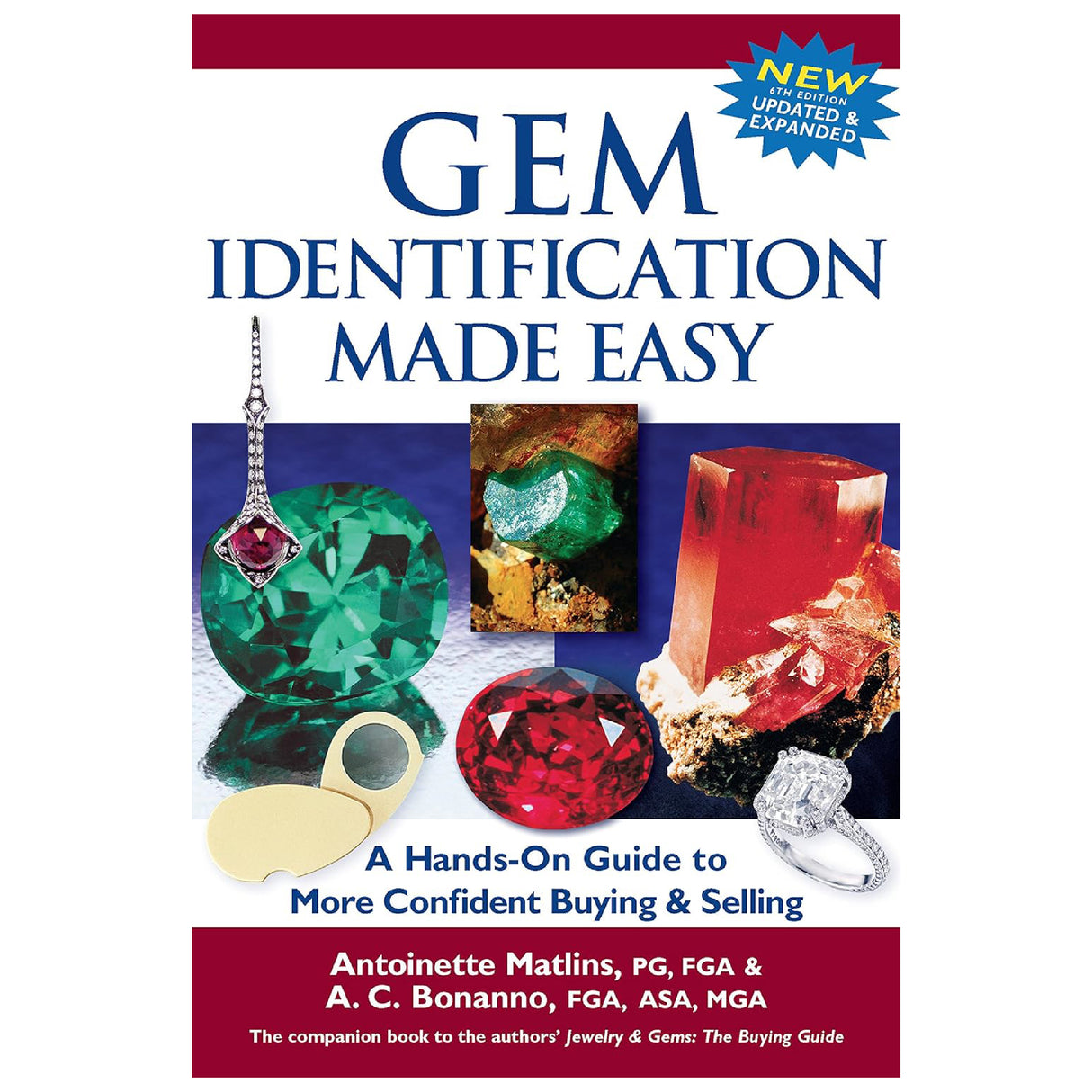Gem Identification Made Easy hardback book by Antoinette Matlins, 378 pages, new condition