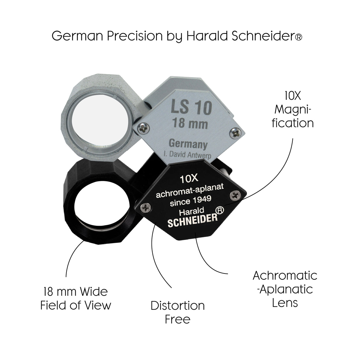 Harald Schneider LS10 10x professional diamond loupe