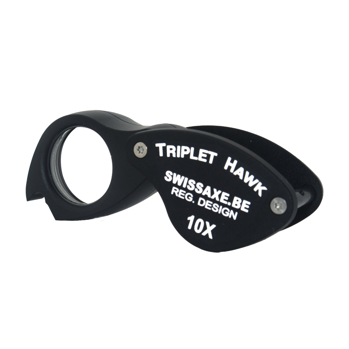 Professional SwissAxe triplet loupe with anti-reflective coated optics