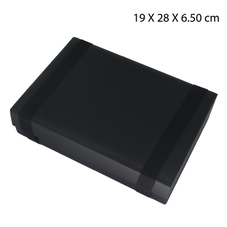 Leather Stock Keeping Boxes - Black