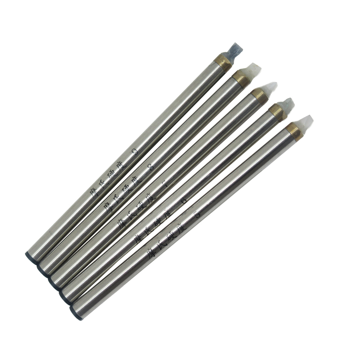 Portable Mohs hardness test kit for rocks gems and jewelry materials