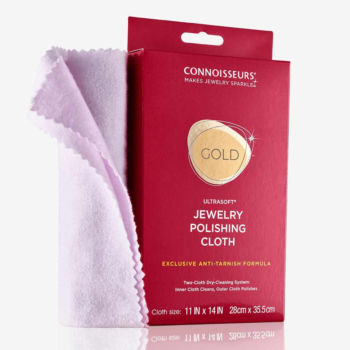 Connoisseurs® UltraSoft Gold Jewelry Polishing Cloth