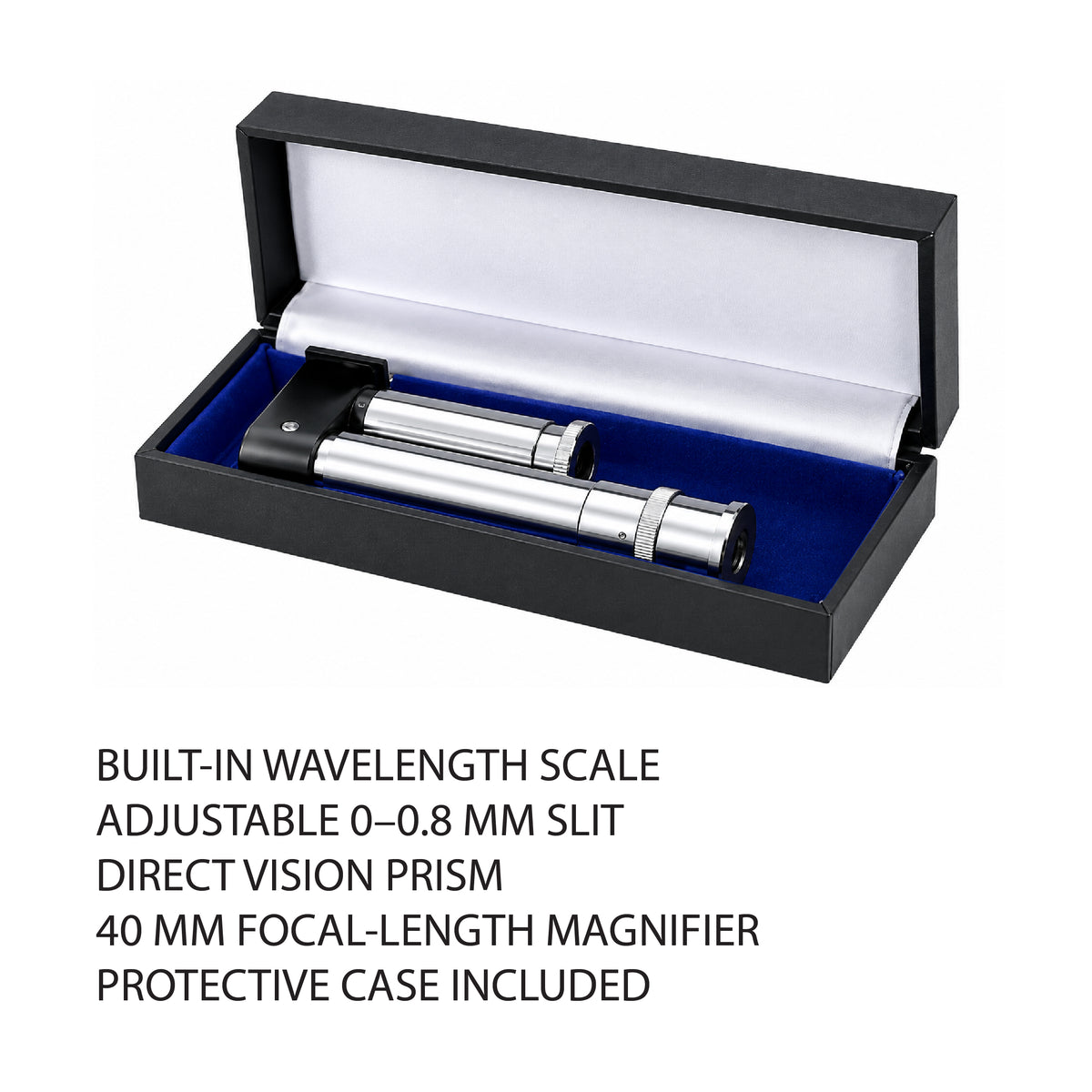 Hand-held gemstone spectroscope for gem identification and spectral analysis