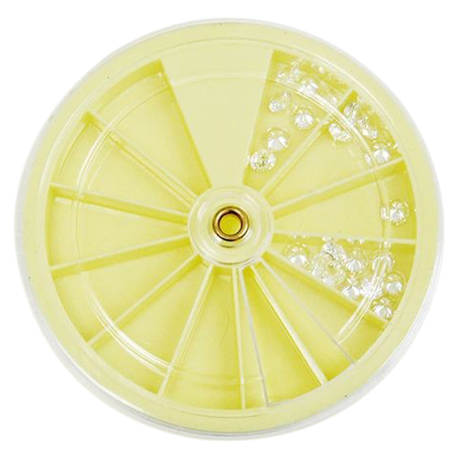Plastic Box With 12 Compartments - Yellow
