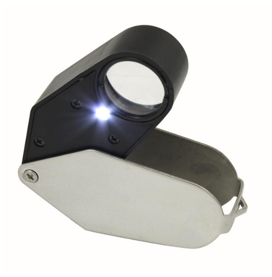 Loupe with LED light