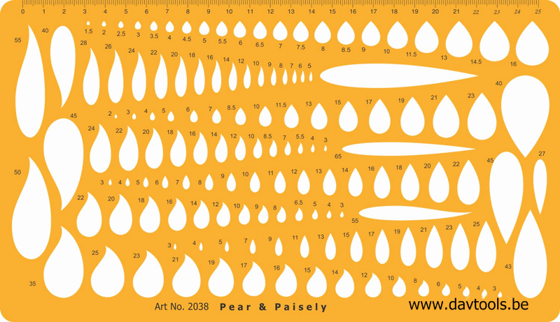 JewelryTemplate - Pear & Paisley - #2038