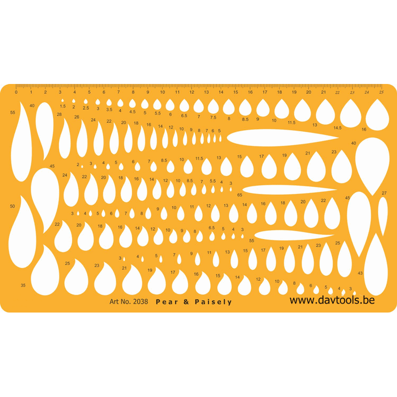 JewelryTemplate - Pear & Paisley - #2038