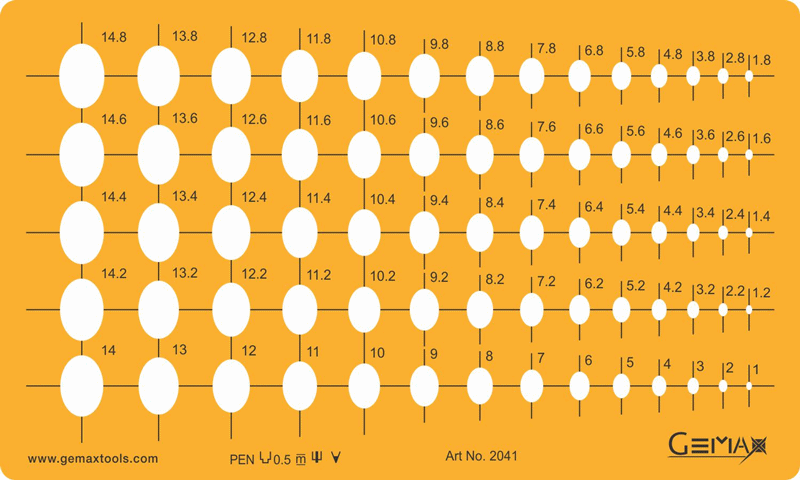 Jewelry Template - Mini  OVAL - 2041