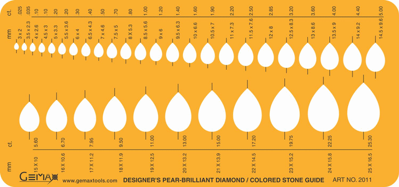 Jewelry Template - PEAR - #2011