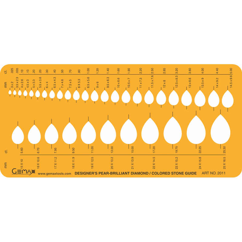 Jewelry Template - PEAR - #2011