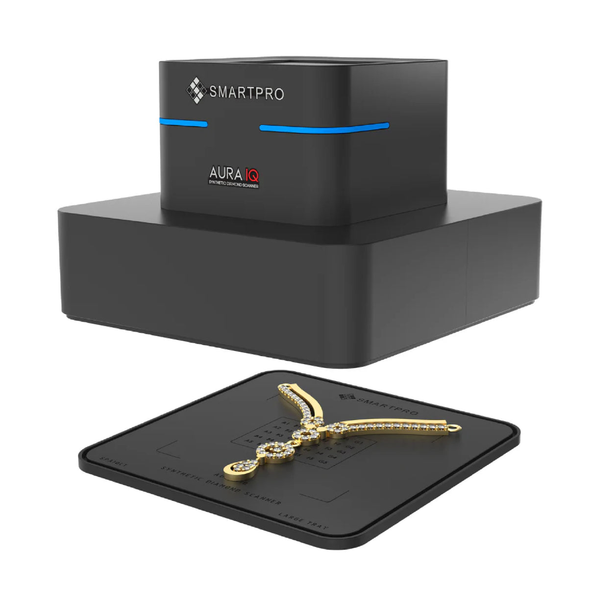 SmartPro Aura IQ diamond tester with black and red body finish