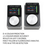 Professional rough diamond colorimeter for D-K colour prediction