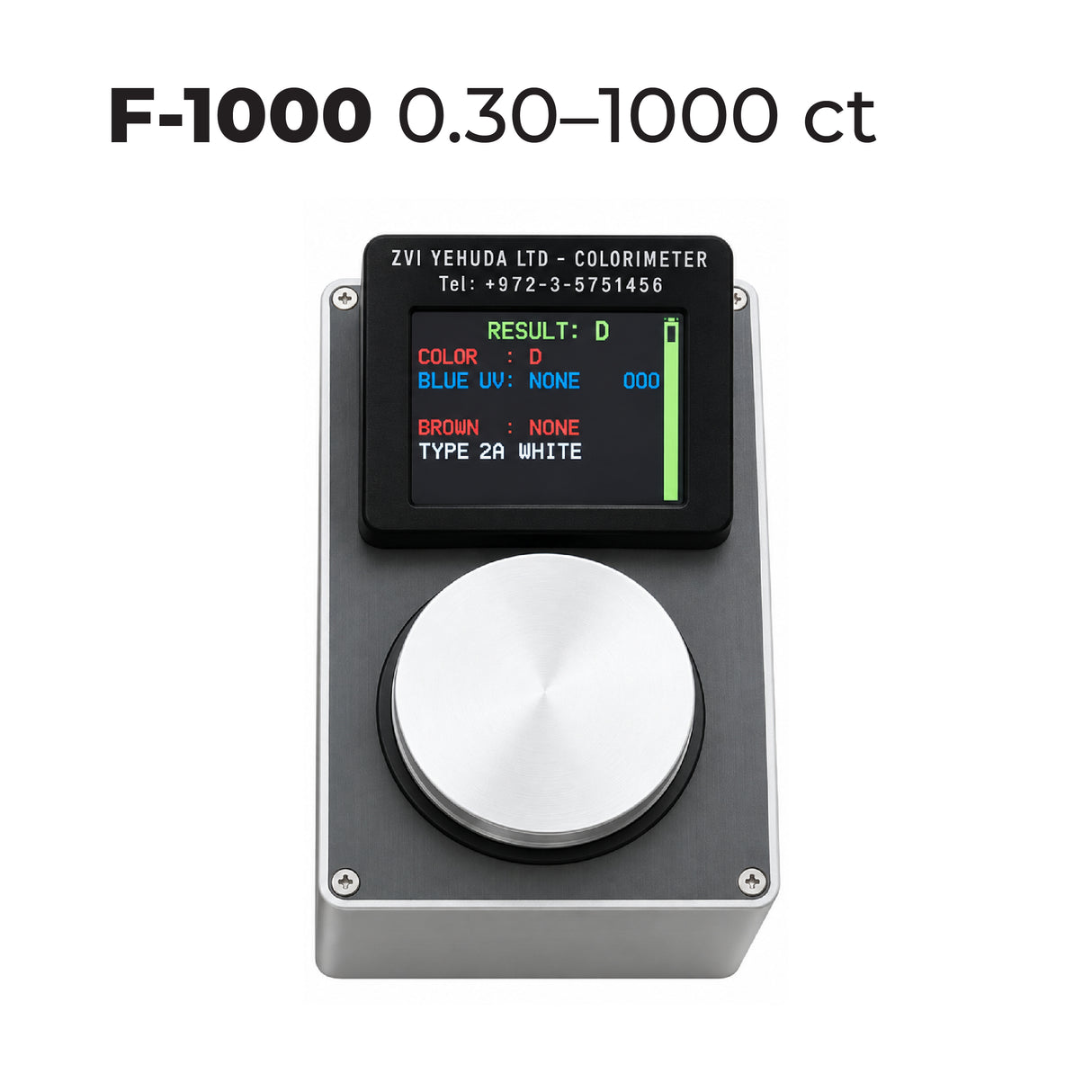 ZVI Yehuda F-50 rough diamond colour grading instrument