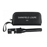 Professional 10x diamond loupe with 20.5mm triplet lens and darkfield illumination