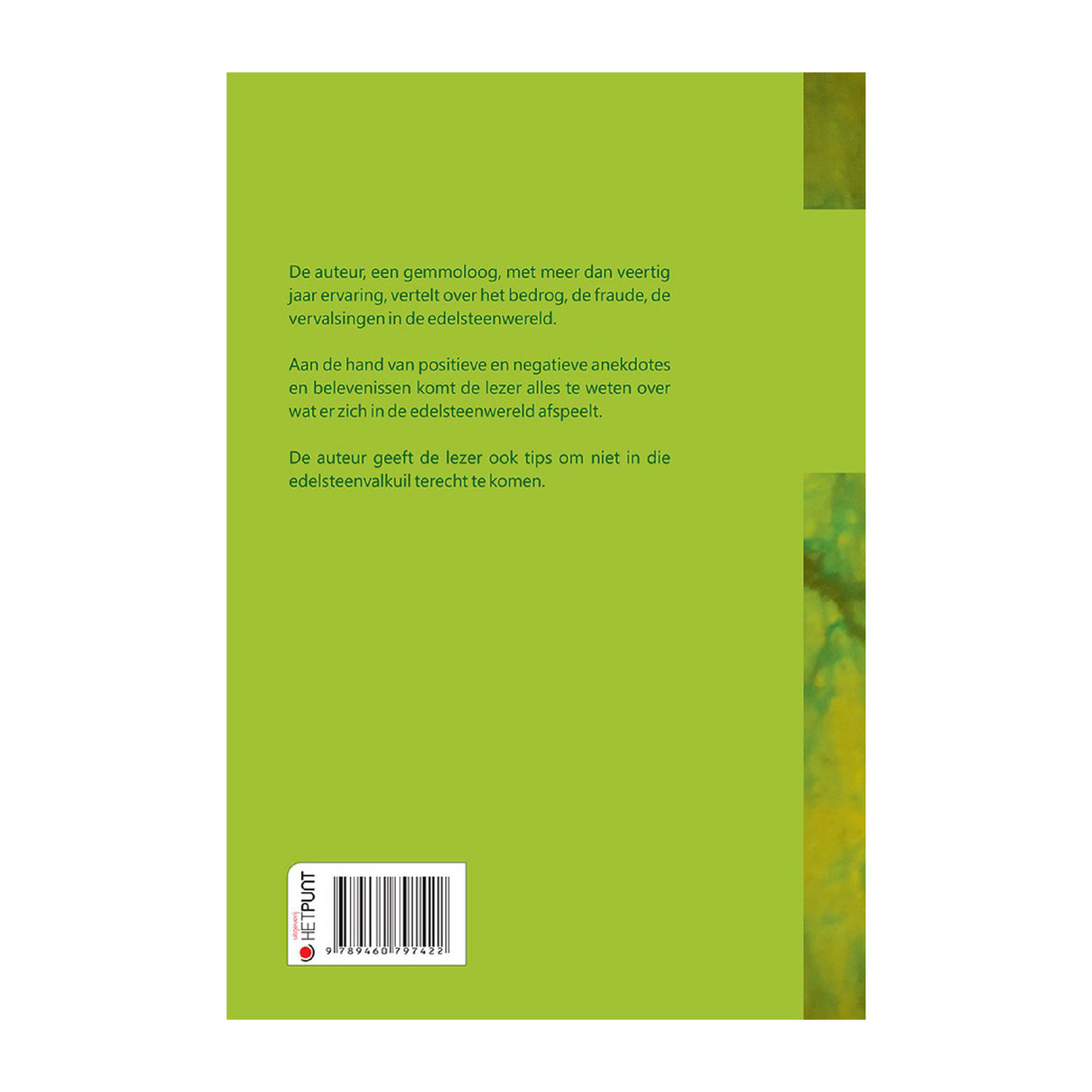 Edelstenen… een Valkuil? softback book by Roger Dedeyne, Dutch gemstone fraud and consumer awareness guide, 157 pages BACK