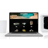 GemLightbox Mini jewellery photography lightbox with earring display holder