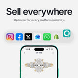 GemIQ GemLightbox Mini photography studio with smartphone positioned on phone stand