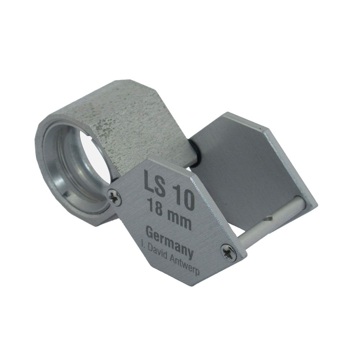 Professional 10x jeweller's loupe with achromatic-aplanatic optics