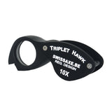 Professional SwissAxe triplet loupe with anti-reflective coated optics