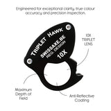 SwissAxe Hawk 10x diamond loupe for professional gemstone inspection