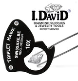 Professional diamond inspection loupe with ED optical glass and aluminium body