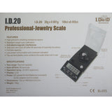 compact diamond weighing scale with protective cover open