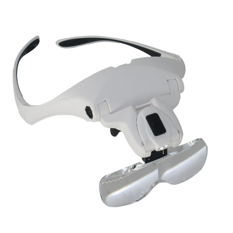 professional head mounted magnifier visor for electronics repair and precision work