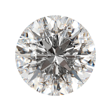 Premium round cut moissanite stone with brilliant sparkle