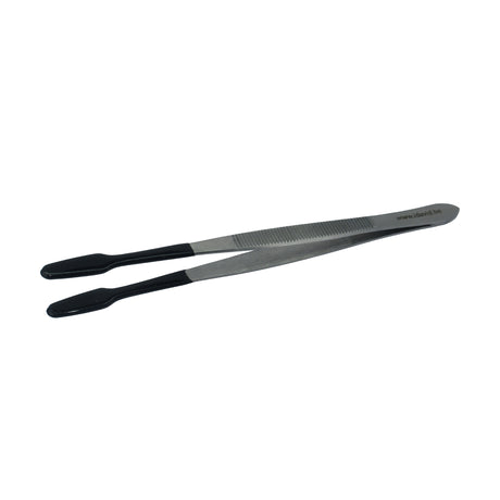 Jewelry tweezers with soft rubber tips close-up