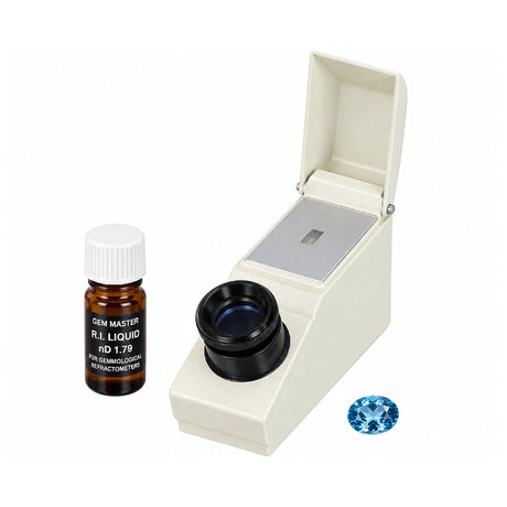 Professional gemological refractometer for gemstone refractive index testing