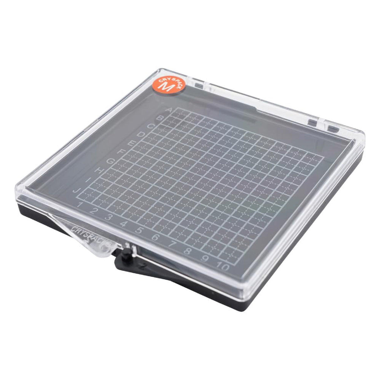 GelBox CPKS8512 precision parts storage case, 85x85x12mm, 3x3mm grid, ABS body, conductive PS lid