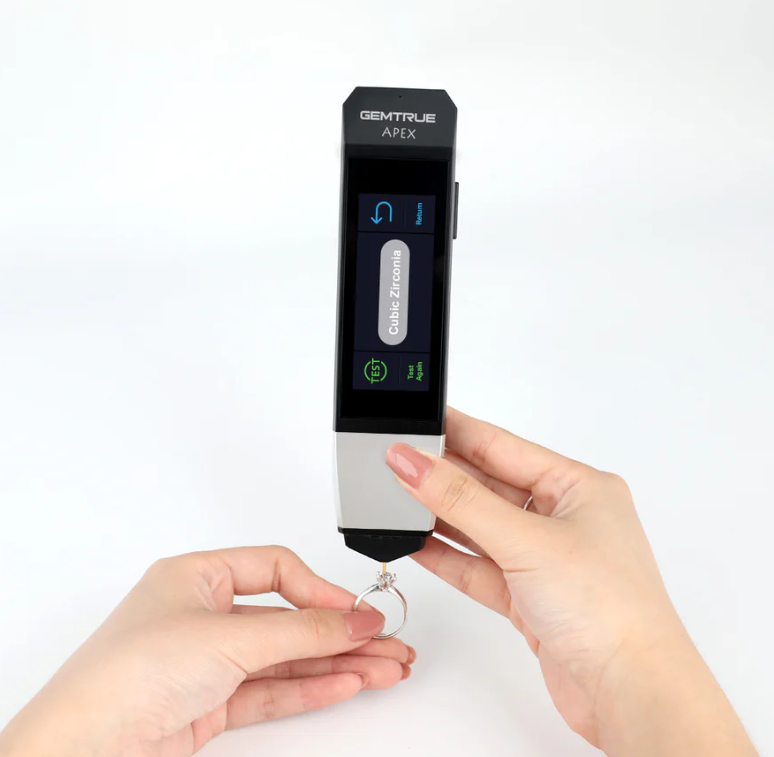 jewelry testing device for rings and diamonds