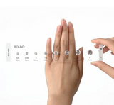 cubic zirconia diamond selector strips for jewelry consultation