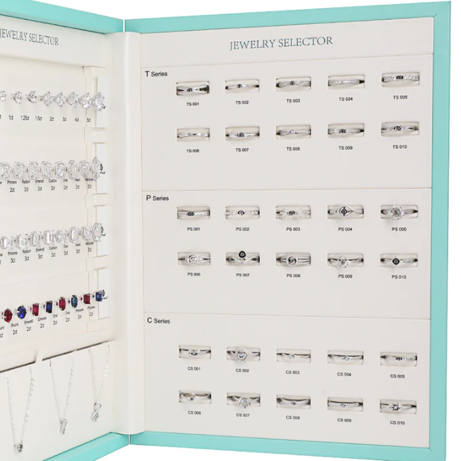Jewelry design kit featuring halo and classic earring settings