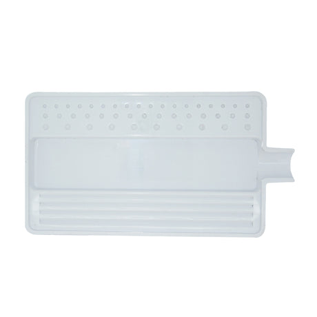 White diamond sorting tray for gemstone grading and handling