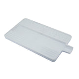 Large diamond sorting tray 7x4 inch with spout black and white