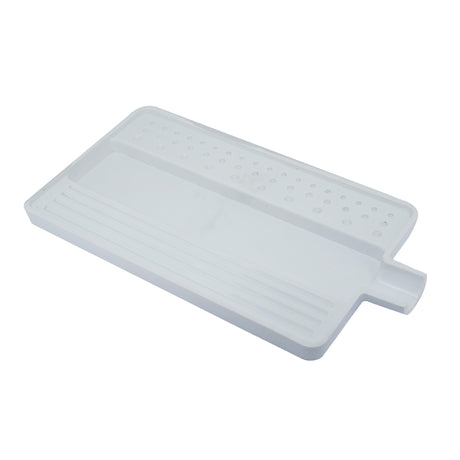 Large diamond sorting tray 7x4 inch with spout black and white