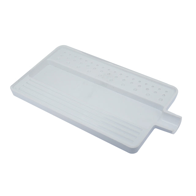 Large diamond sorting tray 7x4 inch with spout black and white