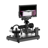 Diamond laser inscription viewer with 360 degree rotating stage