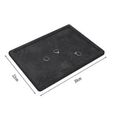 Luxury black velvet display tray for diamond jewellery