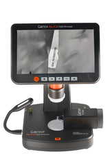 GEMAX Pro II-XL microscope photographing gemstones, digital microscope with HD screen for jewelry inspection