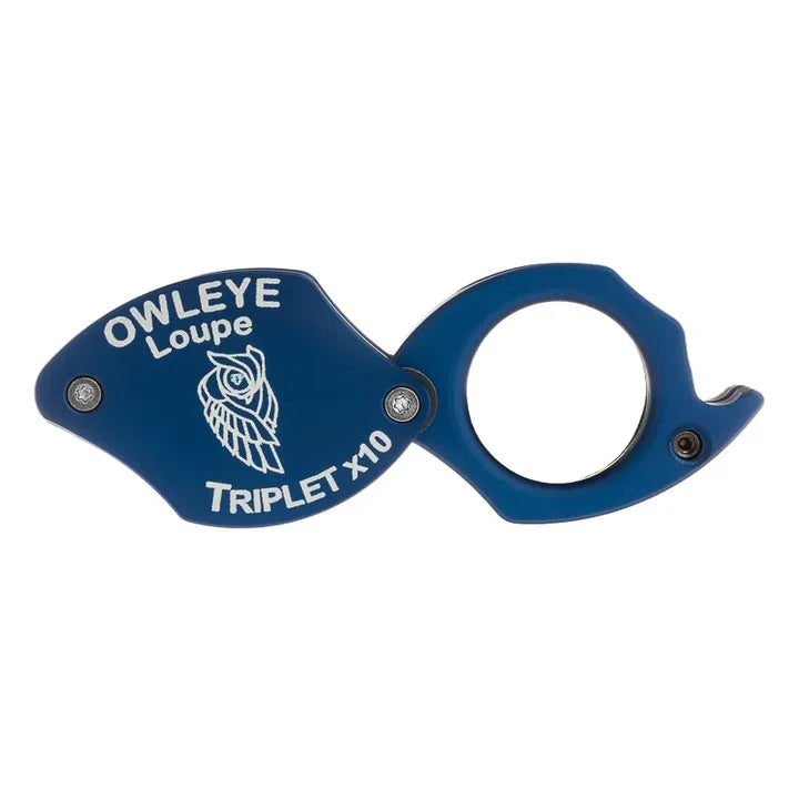 Premium 10x jeweler’s loupe available in black blue and green