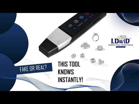I.David - Gemtrue Apex - handheld jewelry testing tool in use