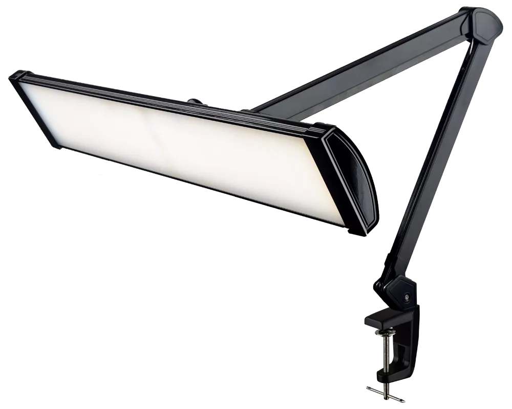SBR Professional Black Daylight Lamp — 45W LED desk lamp for jewelers and precision work.